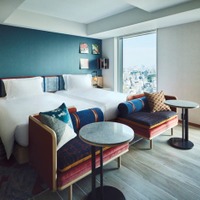「ホテルインディゴ東京渋谷」272室の客室&渋谷一望の屋外テラスやアートギャラリーのようなレストラン完備 画像