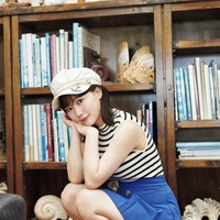HKT48田中美久、マリンルックなビキニで豊満バスト披露 画像