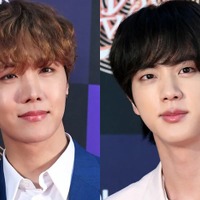 入隊中BTSジン「J-HOPEと1日300件ずつメールする」ジョングク生配信中に“出没” 画像