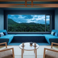宮城に温泉宿「界 秋保」2024年4月開業、紺碧が景色を切り取る客室&露天風呂や足湯テラスも 画像
