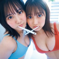 AKB48田口愛佳&鈴木くるみ、ふんわり美バストで魅了 “歯磨きショット”にドキッ 画像