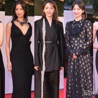 新垣結衣はパンツスタイル、菜々緒はセクシードレス…浜辺美波・杉咲花・三吉彩花らレッドカーペット登場<第36回東京国際映画祭> 画像