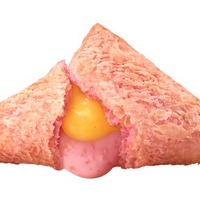 【マクドナルド新作メニュー】「三角チョコパイ」に新味“いちごカスタード” 2種類のクリームのハーモニーを味わう一品 画像