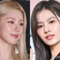 TWICEサナ&(G)I-DLEミヨン、キス寸前・密着2ショット公開「愛が溢れすぎてどうしよう」 画像