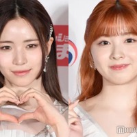 NiziUミイヒ&マヤ、“お揃いポーズ”の頬寄せドアップ2ショットに「双子みたい」「天使」と反響 画像