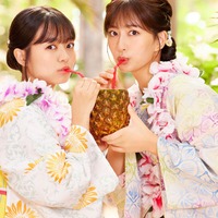 「ミスマガジン」斉藤里奈&加藤綾乃、ビキニ・浴衣姿が眩しい 屋外で美ボディ解放 画像