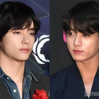 BTS・V、入隊控えオン眉短髪に ジョングクは坊主姿を“一瞬”公開 画像