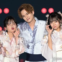 中山優馬、サプライズで“3きょうだい”初共演 山田菜々＆山田寿々と浴衣姿で爽やかランウェイ【関西コレクション 2024 S／S】 画像