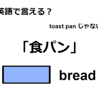 英語で「食パン」はなんて言う？ 画像