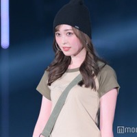 福原遥、大胆美脚見せY2Kルックで登場 ビーニー帽でクールに【TGC 2024 S／S】 画像