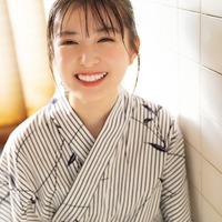 乃木坂46小川彩、浴衣姿でフレッシュな笑顔 初選抜への想い・今後の目標も語り尽くす 画像