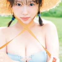 古田愛理、チューブトップビキニで豊満バスト溢れる 画像