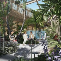 スタバ×霧島酒造、2026年春開業のコラボ施設 飲食エリア、約80種の植物園や芝生エリア整備 画像