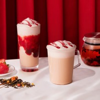 スタバ、ストロベリーと「ジョイフルメドレー」を合わせたフラペチーノやラテがティー特化型店舗限定で登場 画像