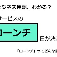 ビジネス用語「ローンチ」ってどんな意味？ 画像