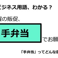 ビジネス用語「手弁当」ってどんな意味？ 画像