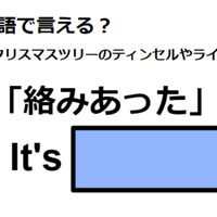 英語で「絡みあった」はなんて言う？ 画像