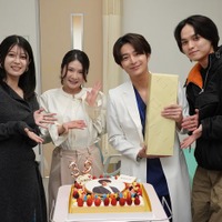小池徹平、バースデーサプライズに感激 新ドラマ「私の知らない私」現場で小野花梨らが祝福 画像