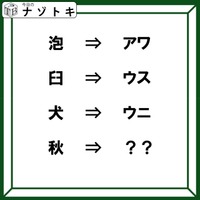 クイズです！「秋はどんな言葉に変化する？」変換法則を考てみたところ【難易度LV４.・辛口】 画像