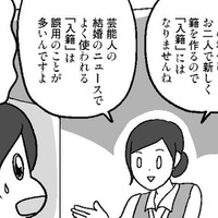 「入籍って間違いだったの?」芸能ニュースでよく使われる入籍は誤用のことが多いって?【結婚さえできればいいと思っていたけど #9 】 画像
