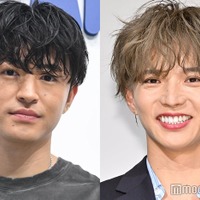 なにわ男子・高橋恭平、EXILEツアーへ「FNS歌謡祭」裏でもグッズ着用 佐藤大樹&佐野玲於と3ショット披露 画像