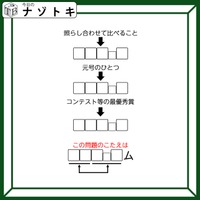 クイズです!「照らし合わせて比べること、とは?」ヒントは、同じ文字!答えはどんな言葉?【難易度LV3.・中辛】 画像