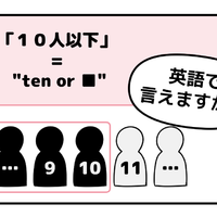 マンガでわかる!英語で「10人以下」はなんて言う? 画像