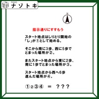 『「し」から南に3歩、西に5歩とは?』指示通りに進みましょう【難易度LV4.・中辛】 画像