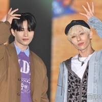 OWV中川勝就＆浦野秀太、仲良く「BLACK CROWN」ポーズ ペアでランウェイ登場【ガルアワ2025AW】 画像