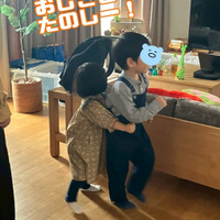 ニッチェ江上、5歳長男・3歳長女と親子共演！「兄妹揃って名役者」「将来は俳優さんかなぁ」の声 画像