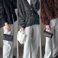 リラクシーと上品見えを兼ねる【ユニクロC新作】 センターライン入りスウェットパンツ。とにかく落ち感がキレイです【40代の毎日コーデ】 画像