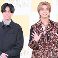 【紅白リハ1日目】King ＆ Prince高橋海人、会見中に突然永瀬廉へ発言内容を確認 永瀬は「希望の丘」交えたコメントも 画像
