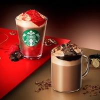 【スタバ新作】バレンタイン限定「カカオ & ストロベリー ムース フラペチーノ」含む2種、1月14日登場 画像