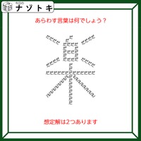 クイズです！「この図があらわす言葉はなに？」想定解は２つあります【難易度LV２.・甘口】 画像