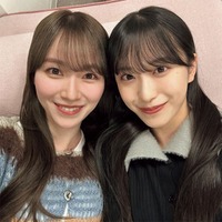 櫻坂46守屋麗奈&村井優、密着自撮りショット解禁【櫻撮】 画像