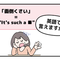 英語で「面倒くさい」って言えない人は読んでみて！→「意外な単語を使うんだね」 画像