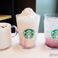 スタバ、春は“さくらと白桃”を気分で楽しむ！新作フラペチーノ・ラテ・ソーダ試飲レポ 画像