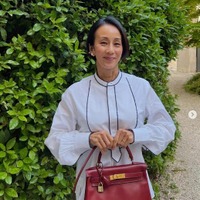 中村江里子アナ「フリフリ水着を着てみました」全身ショットに反響「人形みたいなプロポーション」「脚がまっすぐで綺麗すぎる」 画像