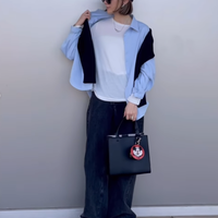 そろそろ【ユニクロ】シアーＴをワードローブに。レイヤードコーデで一気に春感が増す大人のデニムスタイル【40代の毎日コーデ】 画像