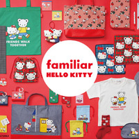ファミリア×ハローキティ初コラボ 4月3日より販売開始 渋谷でPOP-UPも開催 画像