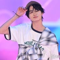 「国宝」で話題・越山敬達、キャップ＆デニムパンツ合わせのカジュアルコーデに反響「小顔際立つ」「さすがの着こなし」【ガルアワ2026SS】 画像