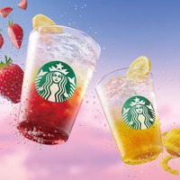 スターバックス「チラックス ソーダ」2種が4月24日登場 ストロベリーは果肉アップ・気分に合わせた3つのカスタマイズを提案 画像