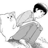 「豪快だな」亡き愛犬はなこを思い出し放心する俺を、きのこいぬは乱暴に慰める【きのこいぬ #12】 画像