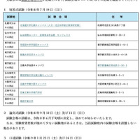 司法試験＆予備試験2026、会場を発表…日程まとめ 画像