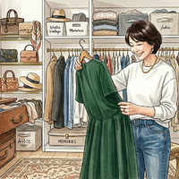 40代50代の服が捨てられない問題。「無理に捨てなくてもいいんじゃない？だって、買うのも歓び。思い出も大切」 画像