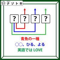 クイズです！「３個の単語から４文字の単語を導け！」ひとつでも分かればいけるかも！【難易度LV.３・中辛】 画像