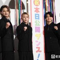 Aぇ! group、新体制への覚悟も込めた映画「おそ松さん」公開 半年延期経て封切り「バカみたいに売れられるように」【おそ松さん 人類クズ化計画!!!!!?】 画像