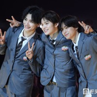 「今日好き」河村叶翔＆今井暖大＆林京介、爽やか制服姿で仲良くペアランウェイ【学生ランウェイ名古屋】 画像
