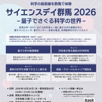 群馬大、高校生向け「サイエンスデイ」10/28…量子の世界に触れる 画像