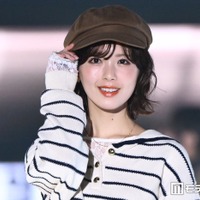 乃木坂46筒井あやめ、チラ見せレースが可愛い キャスケットでカジュアル秋冬コーデ 【TGC2026A/W】 画像